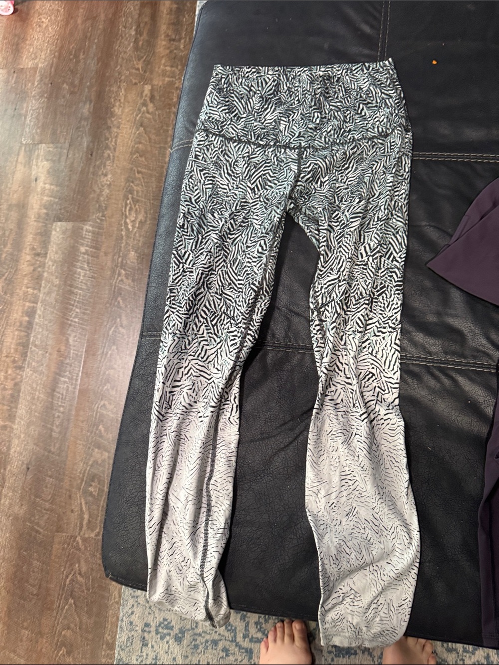 lululemon athletica Leggings bundle in Black, Purple, and zebra - Picture 2 of 9
